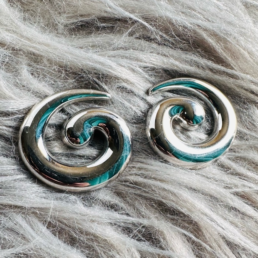 Vintage Monet Swirl Earrings